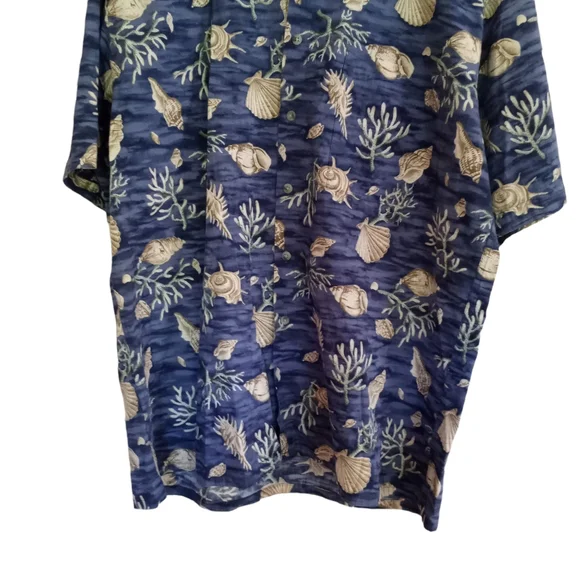 Vintage 90's Y2K Pierre Cardin Men's Cotton Hawaiian Shirt - Picture 3 of 8